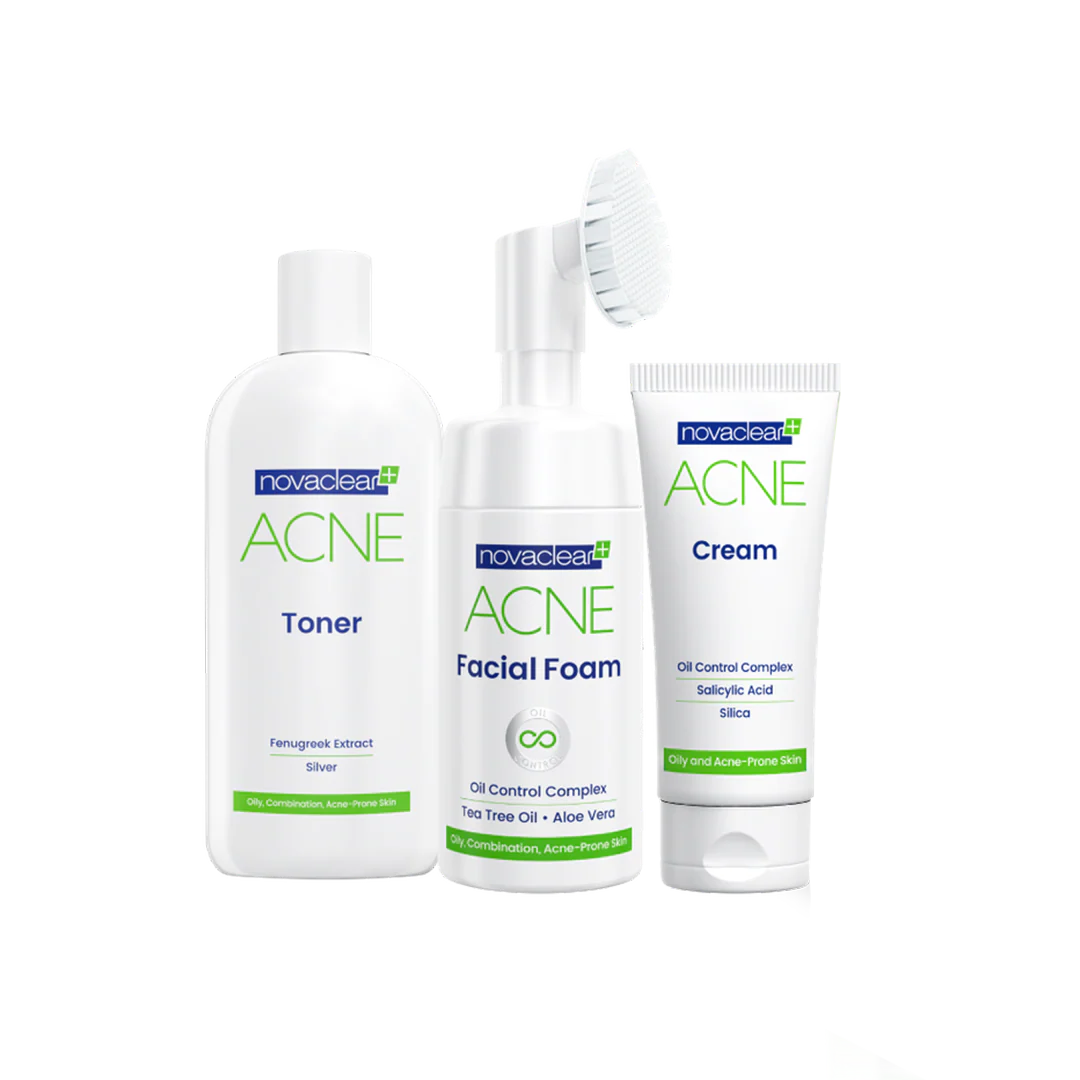 NOVACLEAR ACNE KIT (CREAM,TONER,FACIAL FOAM)