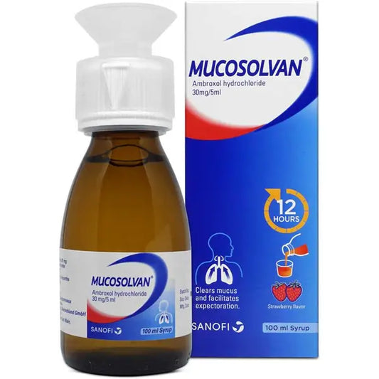 Mucosolvan Ambroxol 30mg/5ml Cough Syrup For Adults & Children 100ml